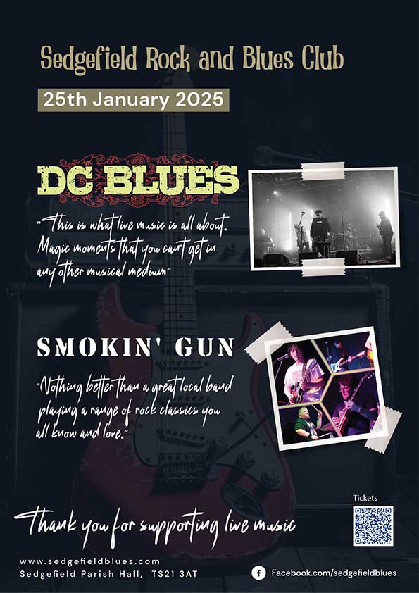 Buy tickets for DC Blues and Smokin' Gun at Sedgefield Rock and Blues club