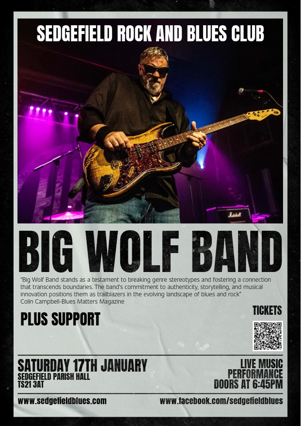 Buy tickets for BIG WOLF band at Sedgefield Rock and Blues club